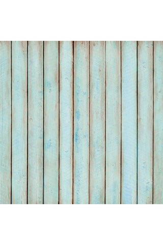רקע לצילום על מגנט מרובע (62) - קורות עץ בצבע תכלת משופשף