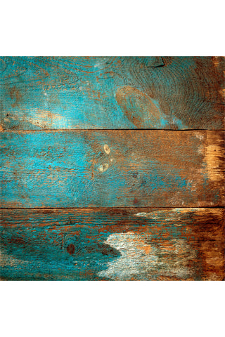רקע לצילום על מגנט מרובע (119) - משטח קורות עץ עם צבע טורקיז