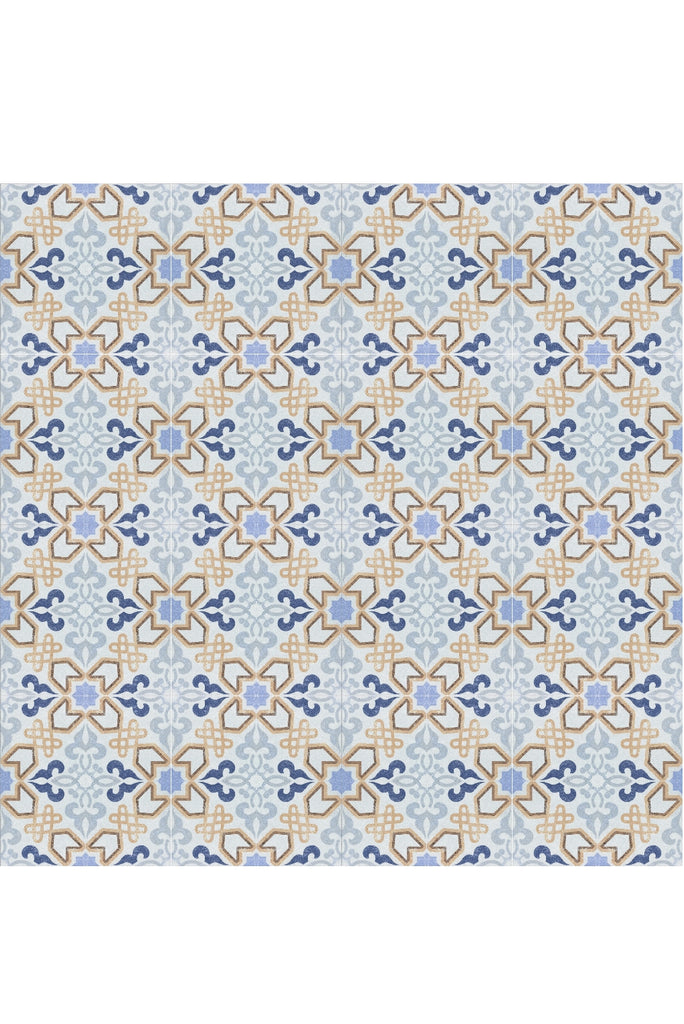 רקע לצילום על מגנט מרובע (234) - רצפת אריחים תכלת כחול