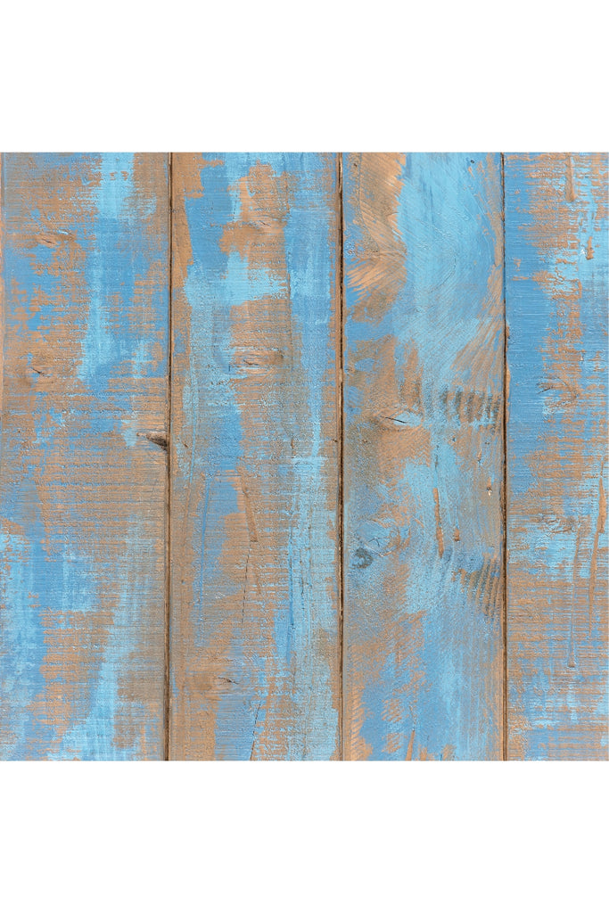 רקע לצילום על מגנט מרובע (335) - קורות עץ עם צבע תכלת