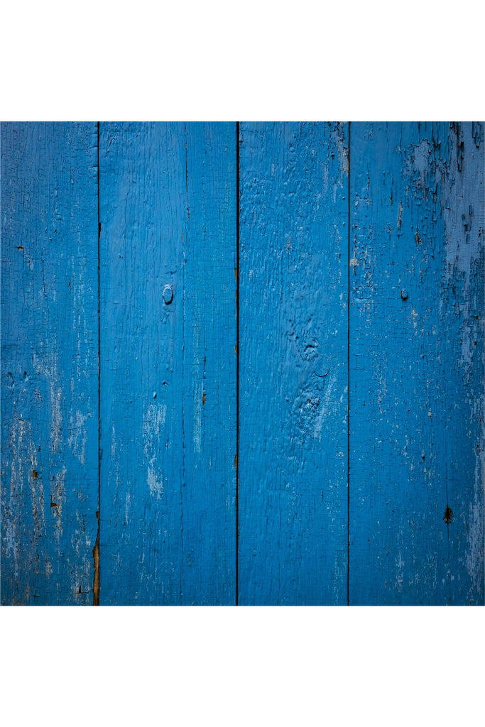 רקע לצילום על מגנט מרובע (338) - קורות עץ כחול פצוע