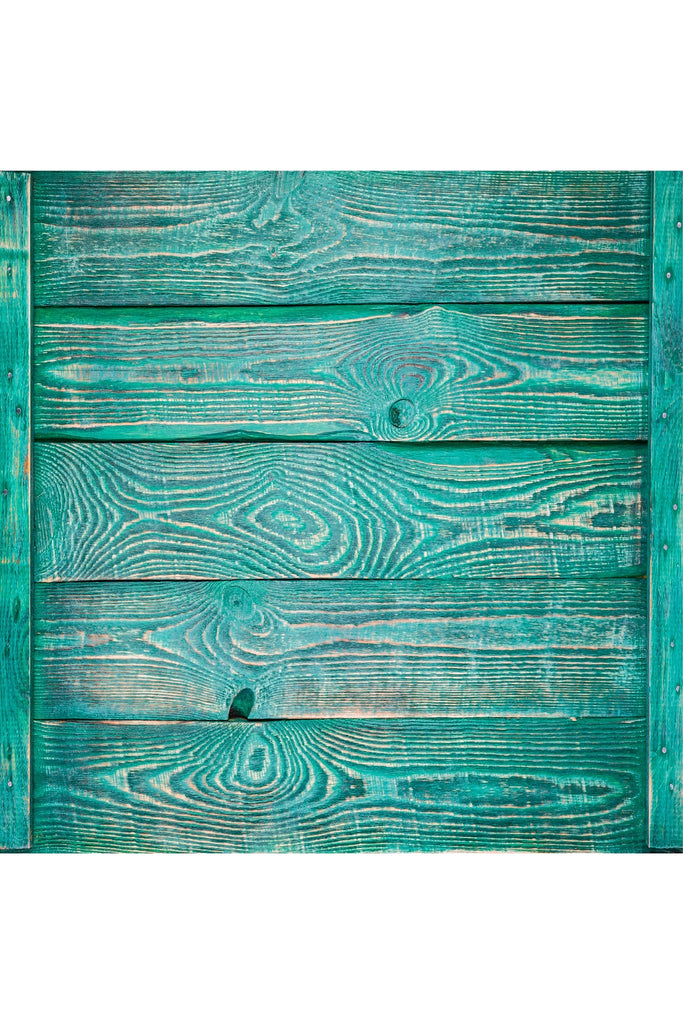 רקע לצילום על מגנט מרובע (368) -משטח קורות עץ טורקיז