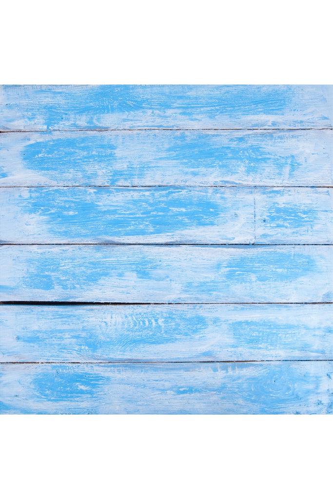 רקע לצילום על מגנט מרובע (374) - קורות עץ צבע תכלת משופשף