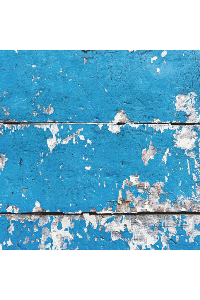 רקע לצילום על מגנט מרובע (441) - קורות עץ צבע כחול מתקלף