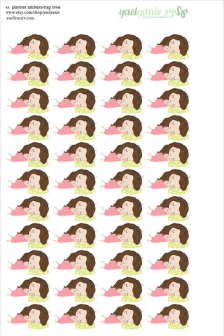 גליון מדבקות לפלאנר/יומן - שנ"צ - איור