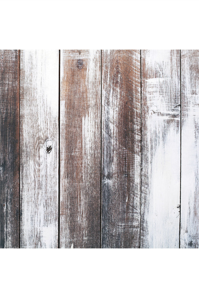רקע לצילום על מגנט מרובע (83) - קורות עץ חום עם צבע לבן