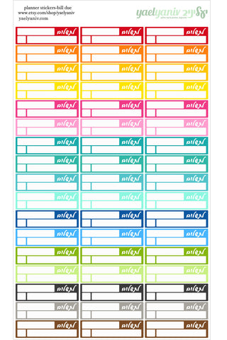 גליון מדבקות לפלאנר/יומן - לתשלום