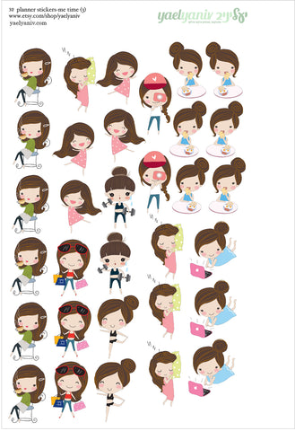 גליון מדבקות לפלאנר/יומן - זמן לעצמי (3